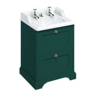 Burlington Vanity Unit, 65cm with Drawers and Invisible Overflow Basin